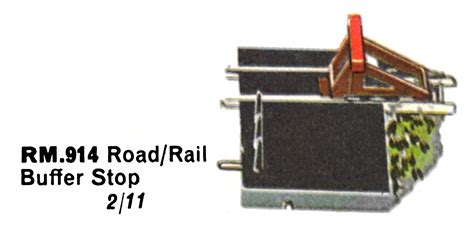 Fileroad Rail Buffer Stop Minic Motorways Rm914 Triangrailways 1964