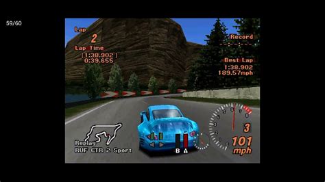 Gran Turismo 2 Hot Laps RUF CTR 2 Sport Grand Valley Speedway 1 38