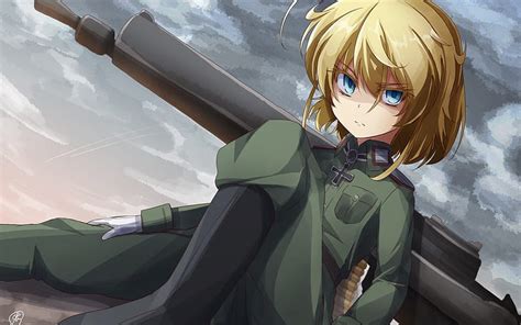 HD Wallpaper Youjo Senki Degurechaff Tanya Blonde Military Uniform