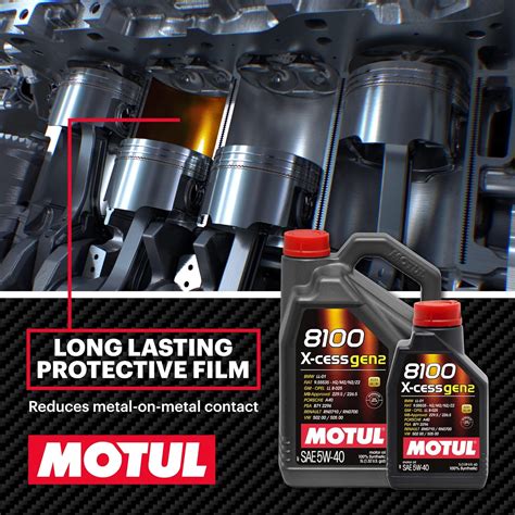 Buy MOTUL 8100 X CESS GEN2 5W 40 5 Liter Premium Engine Oil 100