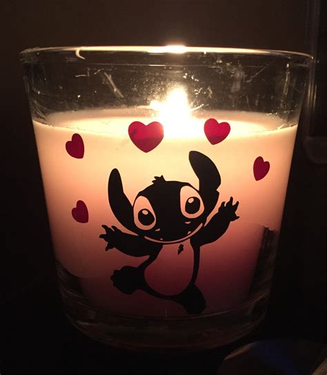 Lilo And Stitch Candle Valentines T Birthday Wedding Etsy Uk