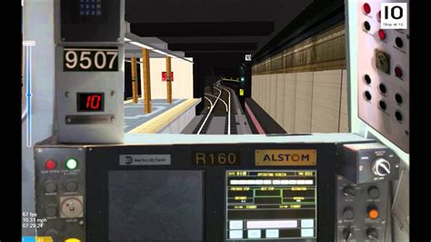 OpenBVE HD Operating Alstom R160A 2 R Train Bay Ridge 95th Street