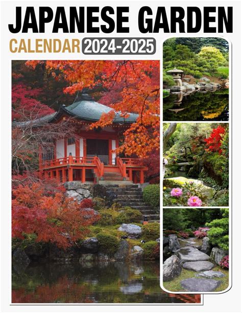 Japanese Garden Calendar 2024 - 2025: 24-Month Calendar Covering Jan 2024 to December 2025, US ...