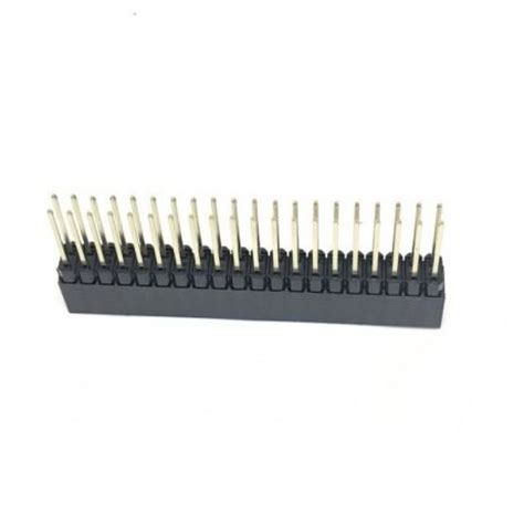 X Pin Mm Pitch Female Double Row Straight Long Header Berg Strip