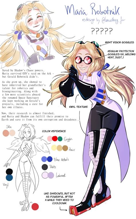 Maria Robotnik Redesign By Lancelhog Sonicthehedgehog Maria The