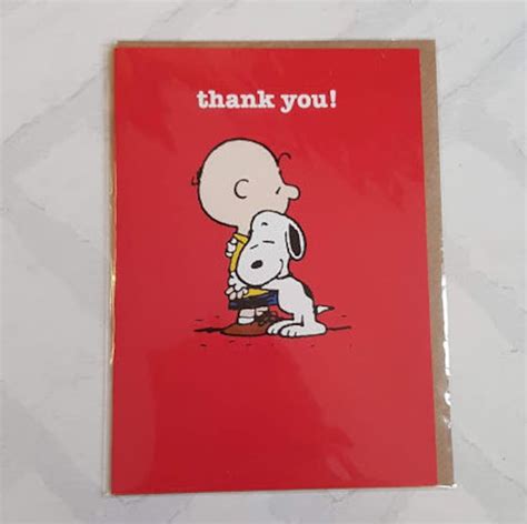 Snoopy Card Thank You Card Snoopy Card Snoopy Thankyou - Etsy