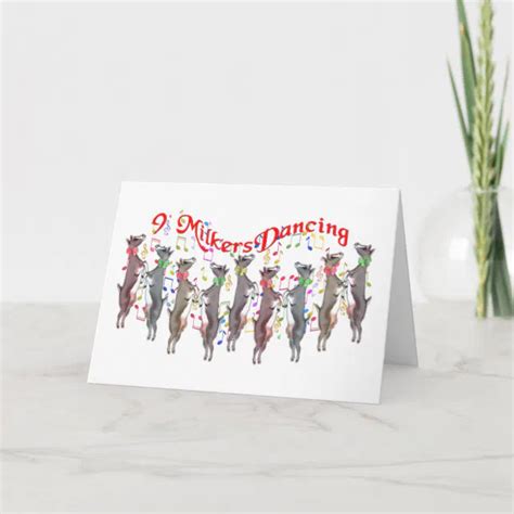Musical Goat Christmas Card Zazzle