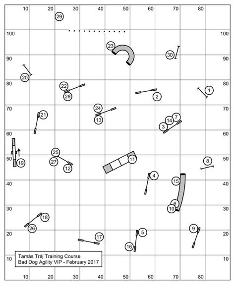 Dog Agility Course Maps