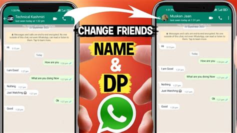 How To Change Friends Name And Dp On Whatsapp Change Friends Dp On