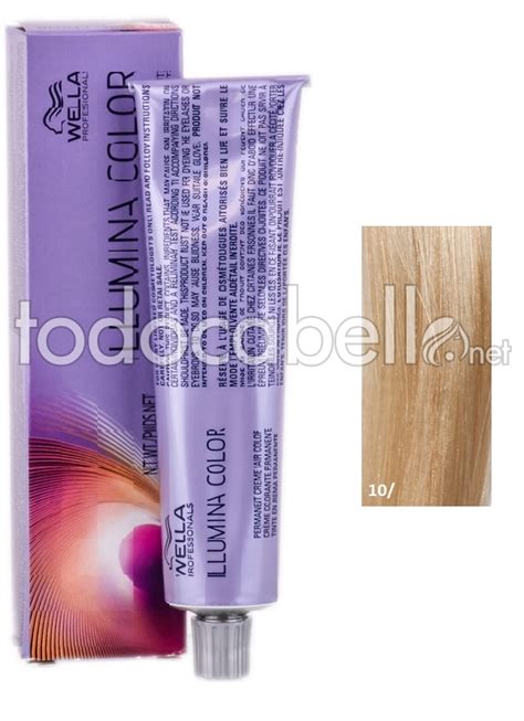 Tinte Illumina Color Wella 10 Rubio Super Claro 60ml