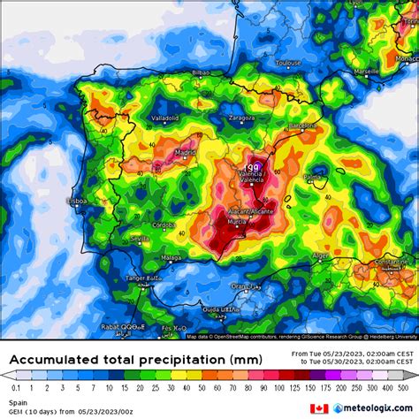 Pron Stico De Lluvias A Siete D As Los Avisos De Riesgo Importante Por