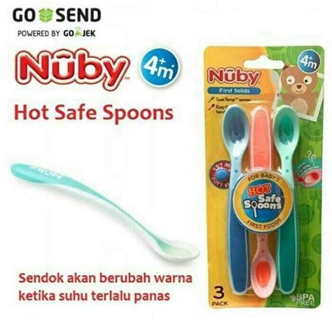 Jual NUBY SENDOK MAKAN HOT SAFE SPOON Shopee Indonesia