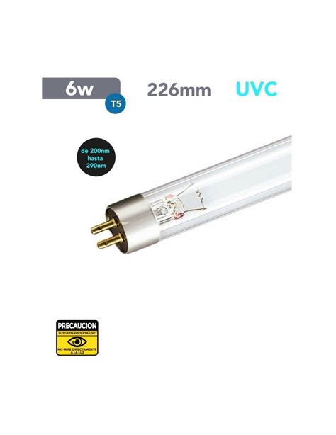 Lampara Fluorescente T W Uvc Ultravioleta Nanometros Epci