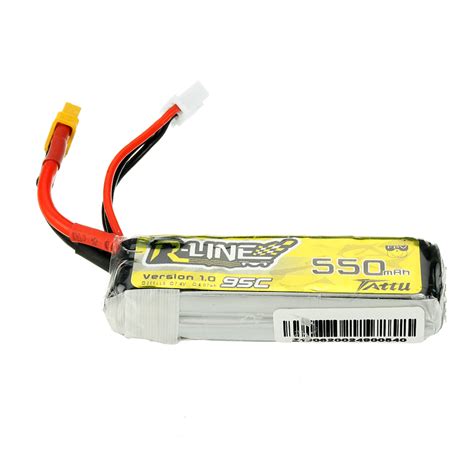 TATTU R LINE V1 0 7 4V 550mAh 95C 2S Lipo Battery XT30U F Plug For RC Drone