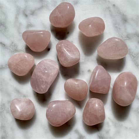 Rose Quartz Tumbled Pocket Stone Minera Emporium Crystal Mineral Shop