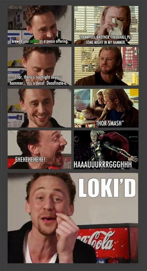 Pin By Laurie Mcbee On Why Yes I Am A Fan Girl Loki Marvel Jokes