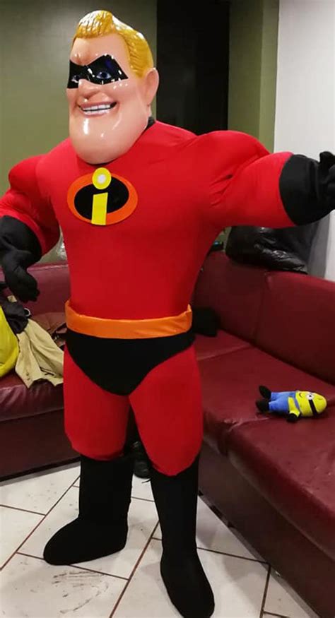 Mr Incredible Mascot Costume Adult Incredibles Costume For Sale Unisex