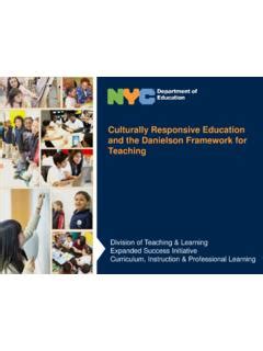 Culturally Responsive Education And The Danielson Culturally