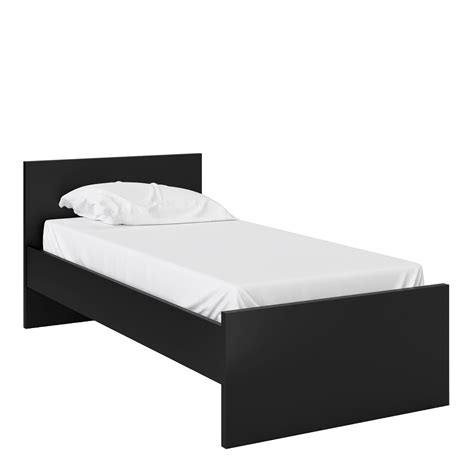 Naia Single Bed 3ft In Black Matt 70275211gmgm Single Bed Single Bed