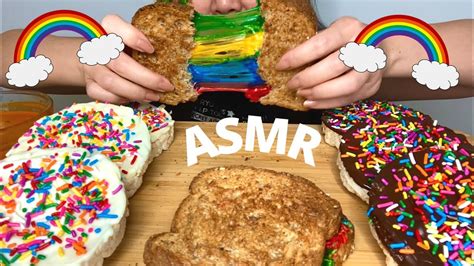 Asmr Rainbow Grilled Cheese Toast W Tomato Soup And Rainbow Sprinkle