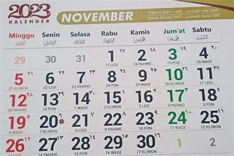 Tanggal 1 November 2023 Hari Apa Simak Penjelasan Berikut Cirebon