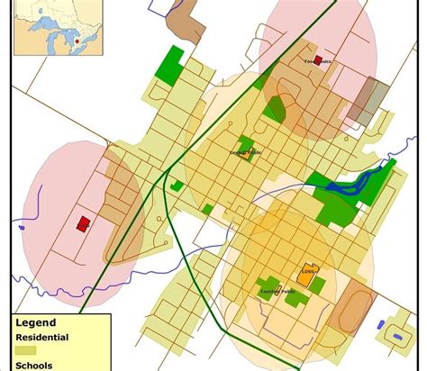 Getting Geospatial: Walkability Map of Listowel, Ontario: Cartastrophe or a Good Start?