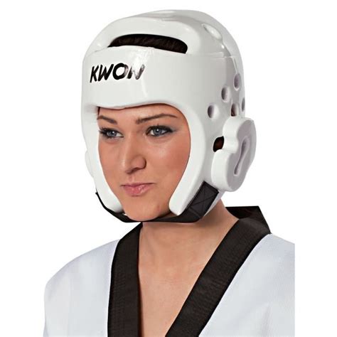 Casque Taekwondo Kwon PU Blanc L Cdiscount Sport