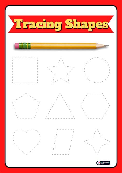 15+ Tracing Shapes Worksheets | FREE Printable PDFs