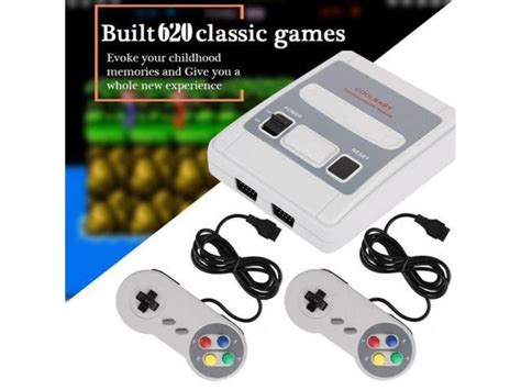 Mini Retro TV Game Console Classic 620 Built In Games With 2