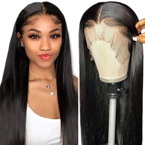 Hd Transparent Lace Wigs X T Part Peruvian Straight Human Hair Lace