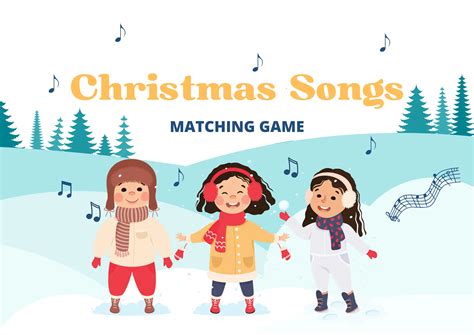 Christmas Song Matching Game - Free Printable