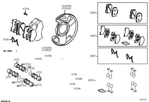 Disc Brake Pad Kit Front Without Fitting Parts Autoparts