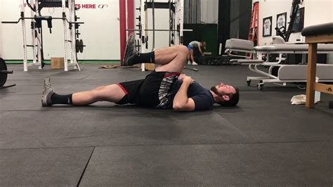 Supine Hip Flexion Passive Range Hold Youtube