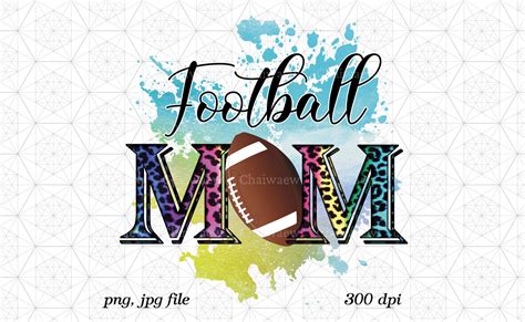 Football Mom Png Football Mom Leopard Graphic By ChaiwaewDesign