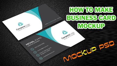 How To Make Business Card Mockup Photoshop Tutorial YouTube