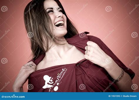 Girl In Dreamstime Shirt Royalty Free Stock Photo CartoonDealer