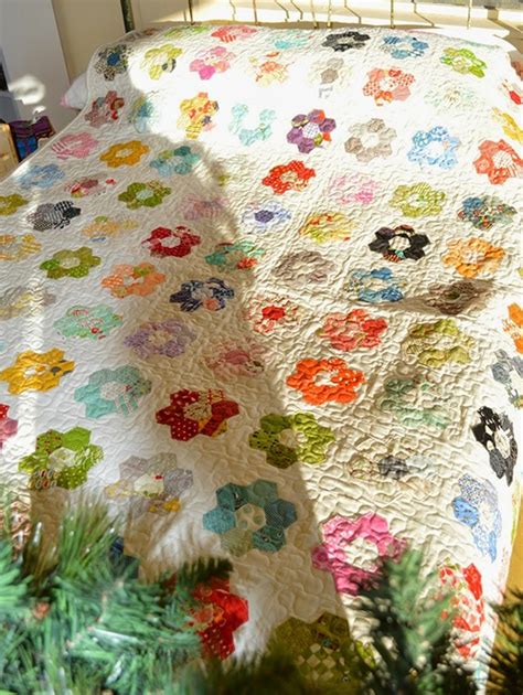 Hexagon Flower Quilt Tutorial Free