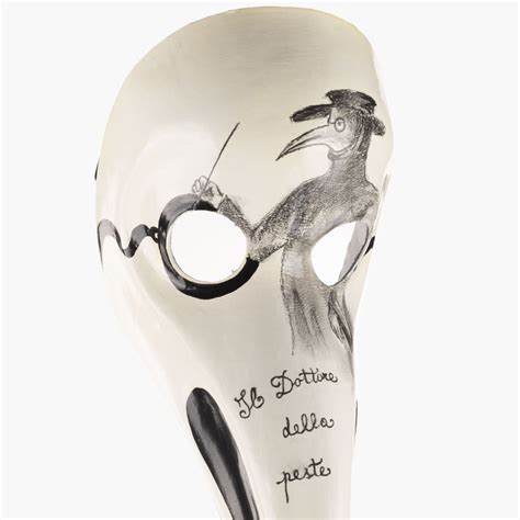 Plague Doctor - decorated Venetian mask – MuranOnline