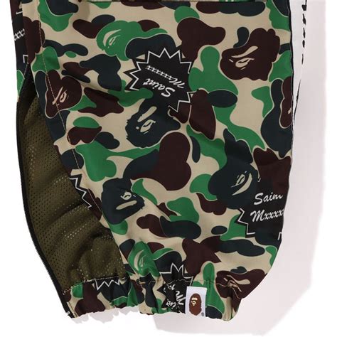 Bape X Saint Mxxxxxx Abc Camo Track Pants Mens