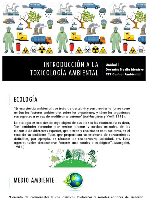 Clase 1 Introducción A La Toxicologia Pdf Toxicología Ciencia