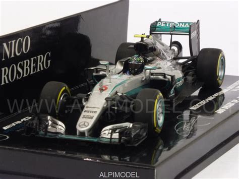 Minichamps Mercedes W07 AMG Hybrid 6 GP Abu Dhabi 2016 World Champion