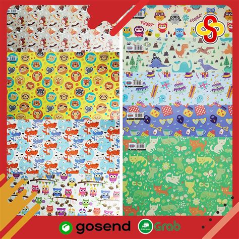 Jual Kertas Kado Sidu Motif Fancy Lucu Ukuran X Cm Isi Lembar