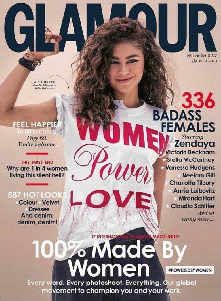 Zendaya Glamour Magazine November 2017 Cover Photo United Kingdom