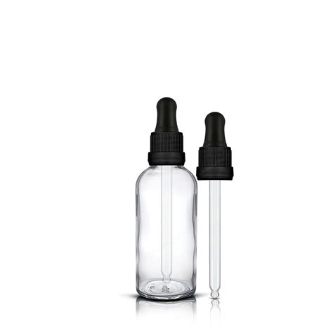 50ml Clear Glass Dropper Bottle Tamper Evident Pipette Some Bottle