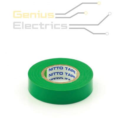 Nitto PVC Isolatie Tape Groen 15mm X 10m Genius Electrics