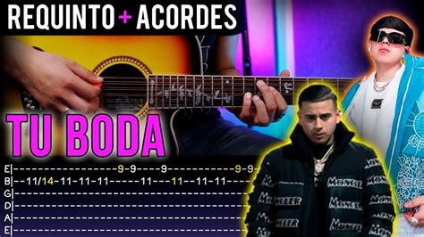 Tu Boda I Oscar Maydon X Fuerza Regida I Tutorial Requinto I Tabs