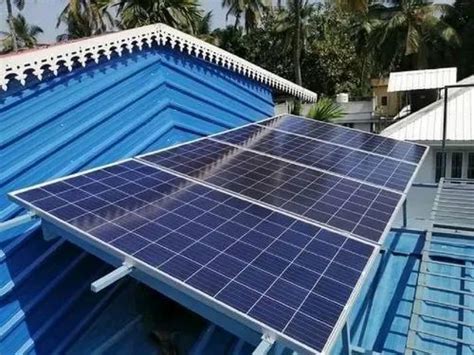 Mounting Structure 5 Kw Grid Tied Rooftop Solar Power Plant For Home At Rs 43000kw In Vadodara