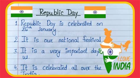 10 Lines On Republic Day In English Republic Day 10 Lines Essay 26