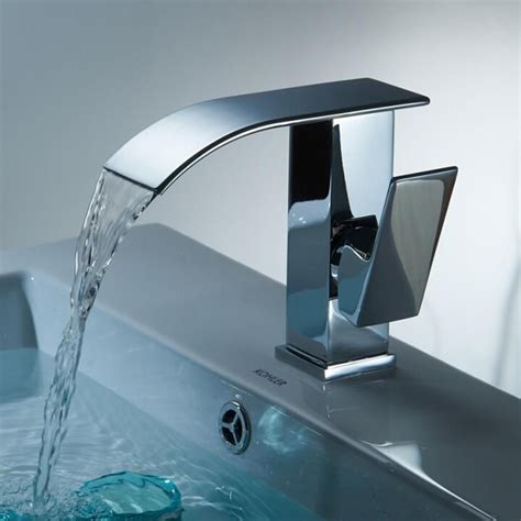 Chrome Waterfall Faucet | Waterfall faucet, Chrome faucet, Faucet