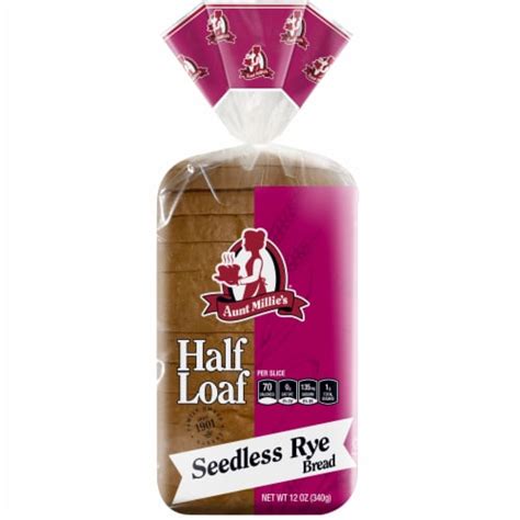 Aunt Millies Half Loaf Seedless Rye Bread 12 Oz Kroger